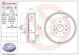 Brzdový buben BREMBO 14.C010.10