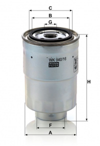 Palivový filtr MANN WK940/16x (MF WK940/16x)