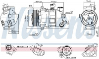 Kompresor, klimatizace NISSENS 890607