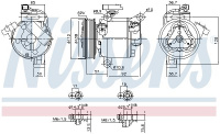 Kompresor klimatizace NISSENS 890638 Kompresor klimatizace NISSENS 890638