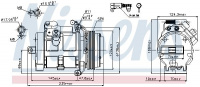 Kompresor klimatizace NISSENS 89081 Kompresor klimatizace NISSENS 89081