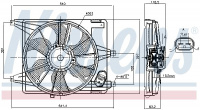 Ventilátor chladiče NISSENS 85708