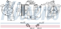 Kompresor klimatizace NISSENS 890649 Kompresor klimatizace NISSENS 890649