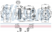 Kompresor klimatizace NISSENS 890652 Kompresor klimatizace NISSENS 890652