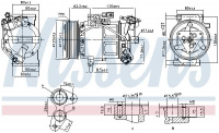 Kompresor klimatizace NISSENS 890653