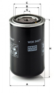 Palivový filtr MANN WDK940/7 (MF WDK940/7) - ASTRA, IVECO