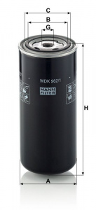 Palivový filtr MANN WDK962/1 (MF WDK962/1) Palivový filtr MANN WDK962/1 (MF WDK962/1)