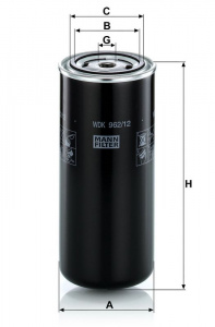 Palivový filtr MANN WDK962/12 (MF WDK962/12)