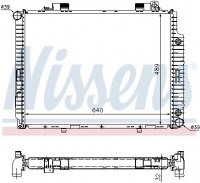 Chladič motoru NISSENS 62665A Chladič motoru NISSENS 62665A