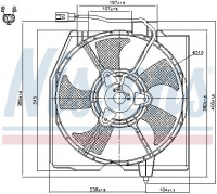 Ventilátor chladiče NISSENS 85224 Ventilátor chladiče NISSENS 85224