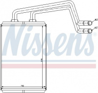 Výměník tepla NISSENS 77612