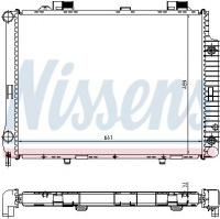 Chladič motoru NISSENS 62666A Chladič motoru NISSENS 62666A