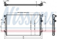 Chladič motoru NISSENS 65335 Chladič motoru NISSENS 65335