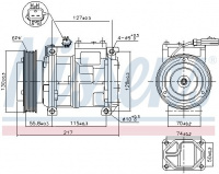 Kompresor klimatizace NISSENS 89097 Kompresor klimatizace NISSENS 89097