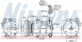 Kompresor klimatizace NISSENS 89100