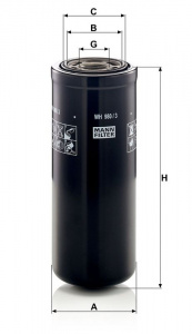 Hydraulický filtr MANN WH980/3 (MF WH980/3) - VOLVO Hydraulický filtr MANN WH980/3 (MF WH980/3) - VOLVO