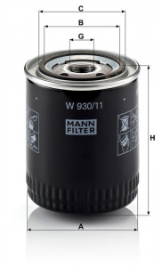 Olejový filtr MANN W930/11 (MF W930/11) - FORD Olejový filtr MANN W930/11 (MF W930/11) - FORD
