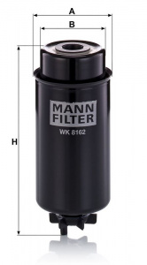 Palivový filtr MANN WK8162 (MF WK8162) Palivový filtr MANN WK8162 (MF WK8162)
