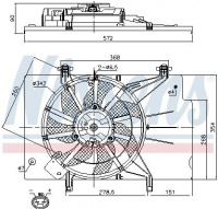 Ventilátor chladiče NISSENS 85768