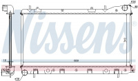 Chladič motoru NISSENS 67706A Chladič motoru NISSENS 67706A