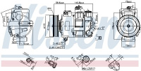Kompresor klimatizace NISSENS 890632
