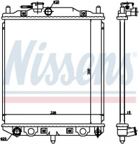 Chladič motoru NISSENS 61762 Chladič motoru NISSENS 61762