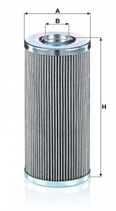 Hydraulický filtr MANN MF HD8004X Hydraulický filtr MANN MF HD8004X
