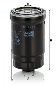 Palivový filtr MANN MF WK820/5