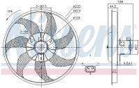 Ventilátor chladiče NISSENS 85781