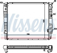 Chladič motoru NISSENS 65528A Chladič motoru NISSENS 65528A