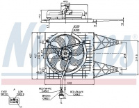 Ventilátor chladiče NISSENS 85249 Ventilátor chladiče NISSENS 85249