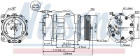 Kompresor klimatizace NISSENS 89118 Kompresor klimatizace NISSENS 89118
