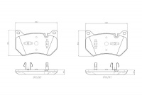 Sada brzdových destiček BREMBO P85181 Sada brzdových destiček BREMBO P85181