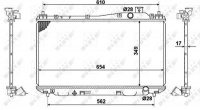 Chladič, chlazení motoru NRF 53440 Chladič, chlazení motoru NRF 53440