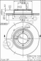 Brzdový kotouč BREMBO 08.3965.20 - SAAB