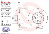 Brzdový kotouč BREMBO 09.9582.11