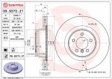 Brzdový kotouč BREMBO 09.9372.21 - LAND ROVER