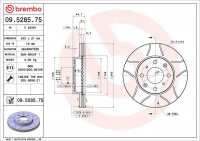 Brzdový kotouč BREMBO MAX 09.5285.75 - HONDA