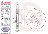 Brzdový kotouč BREMBO 09.7398.11 - PEUGEOT