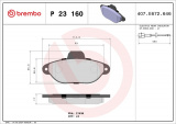 Sada brzdových destiček BREMBO P23160