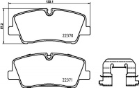 Sada brzdových destiček BREMBO P30085 - HYUNDAI Sada brzdových destiček BREMBO P30085 - HYUNDAI