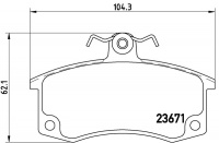Sada brzdových destiček BREMBO P41004 - LADA