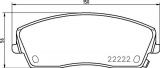 Sada brzdových destiček BREMBO P11041 - CHRYSLER