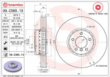 Brzdový kotouč BREMBO 09.C393.13 - BMW