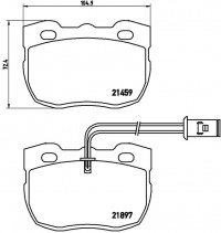 Sada brzdových destiček BREMBO P44004 - LAND ROVER Sada brzdových destiček BREMBO P44004 - LAND ROVER