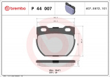 Sada brzdových destiček BREMBO P44007 - LAND ROVER