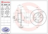 Brzdový kotouč BREMBO 08.5646.20 - RENAULT