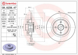 Brzdový kotouč BREMBO 08.A238.47 - RENAULT