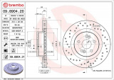 Brzdový kotouč BREMBO 09.8904.21