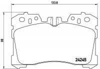 Sada brzdových destiček BREMBO P83075 - LEXUS Sada brzdových destiček BREMBO P83075 - LEXUS